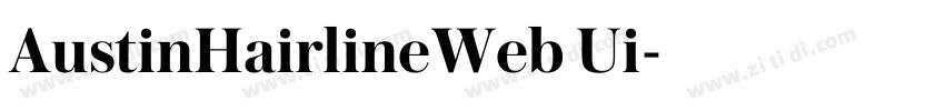 AustinHairlineWeb Ui字体转换